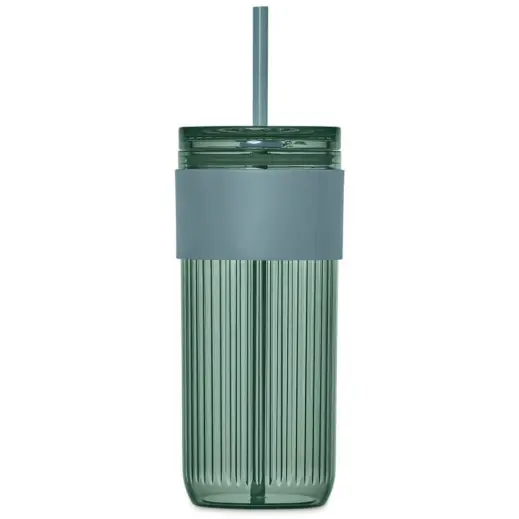 Serendipio Mayfair Plastic Tumbler & Straw Dusty Teal